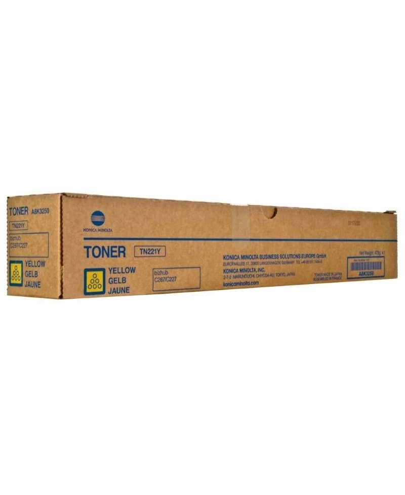 Картридж Konica Minolta  TN221Y, A8K3250