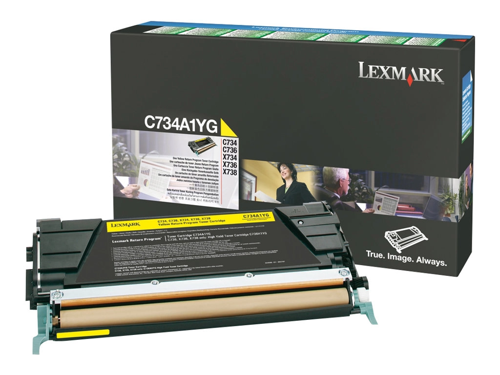 Картридж Lexmark  C734A1YG, 734A