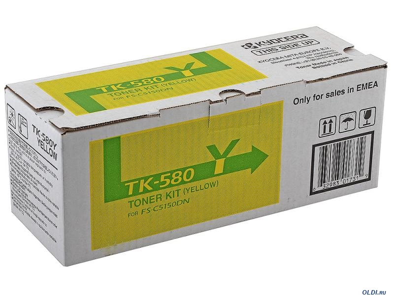 Картридж Kyocera  TK-580Y, 1T02KTANL0