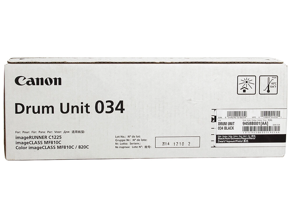 Картридж Canon  034 Drum Bk