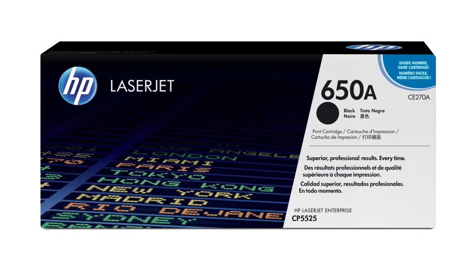 Картридж HP  CE270A, 650A