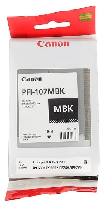 Картридж Canon  PFI-107MBK, 6704B001