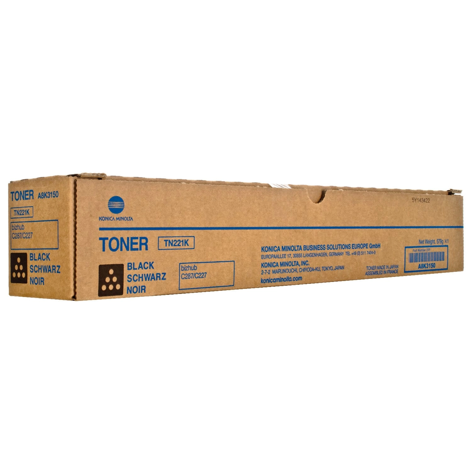 Картридж Konica Minolta  TN221K, A8K3150