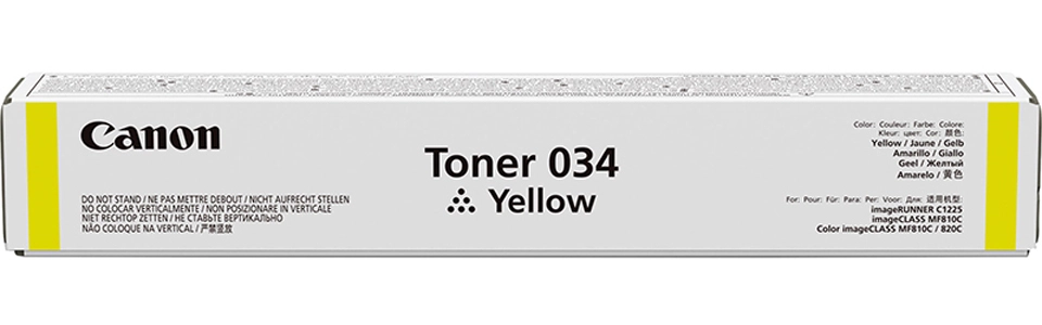 Картридж Canon  034 Toner Y