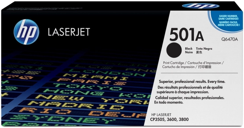 Картридж HP  Q6470A, 501A