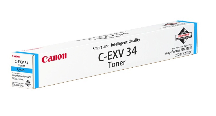 Картридж Canon  C-EXV34 Toner C, 3783B002