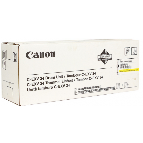 Картридж Canon  C-EXV34 Drum Y, 3789B003